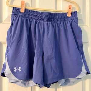 Under Armour Mens 2in1 Cornflower Blue Vanish Elevated Athletic Shorts Sz L NWT